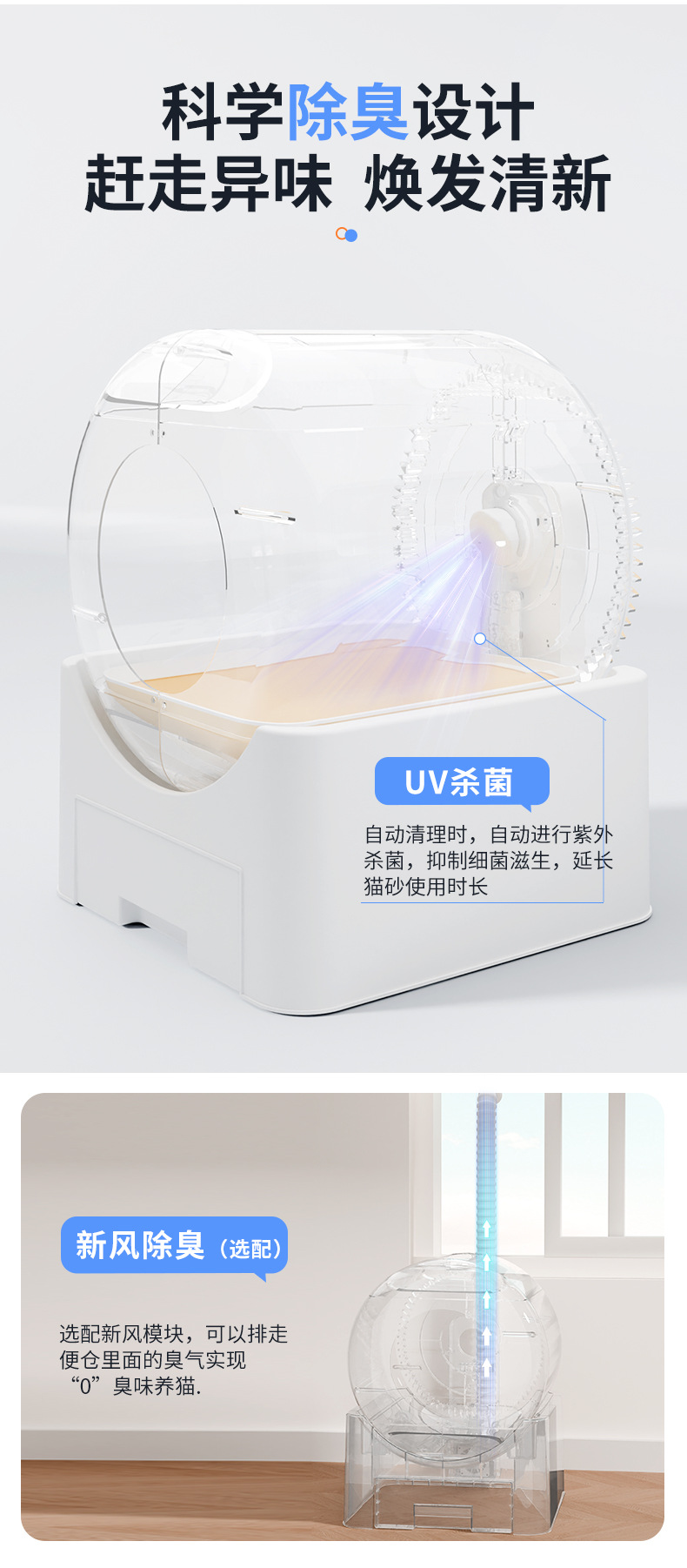 Умный кошачий туалет большой полностью закрытый с защитой от брызг, автоматическая очистка и дезодорация электрического туалета для кошек в одной партии