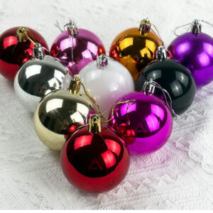Прямые продажи с завода оптом новогодних шаров (6 см), елочных украшений, подвесных шаров, декоративных пластиковых гальванических шаров