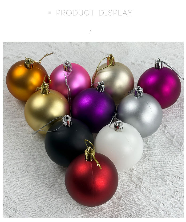 Прямые продажи с завода оптом новогодних шаров (6 см), елочных украшений, подвесных шаров, декоративных пластиковых гальванических шаров