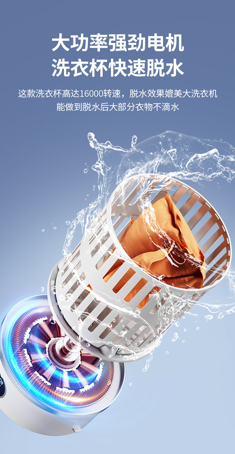 Мини-стиральная машина для сушки нижнего белья, носков и детских товаров — Портативное устройство для стирки