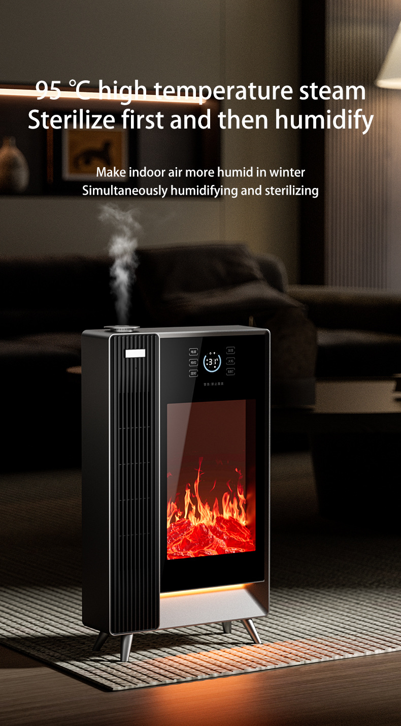Умный каминный обогреватель трансграничное 3D моделирование распыление пламени паровой увлажнитель воздуха для дома голосовое дистанционное управление обогреватель