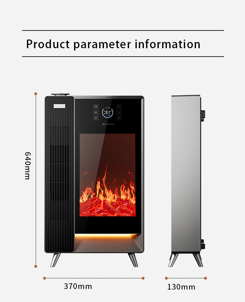Умный каминный обогреватель трансграничное 3D моделирование распыление пламени паровой увлажнитель воздуха для дома голосовое дистанционное управление обогреватель
