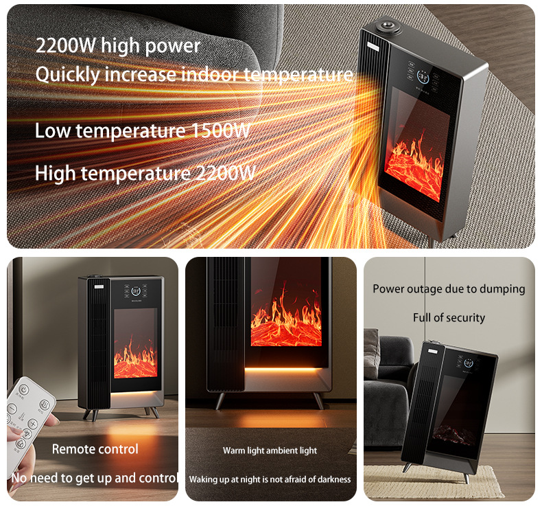Умный каминный обогреватель трансграничное 3D моделирование распыление пламени паровой увлажнитель воздуха для дома голосовое дистанционное управление обогреватель